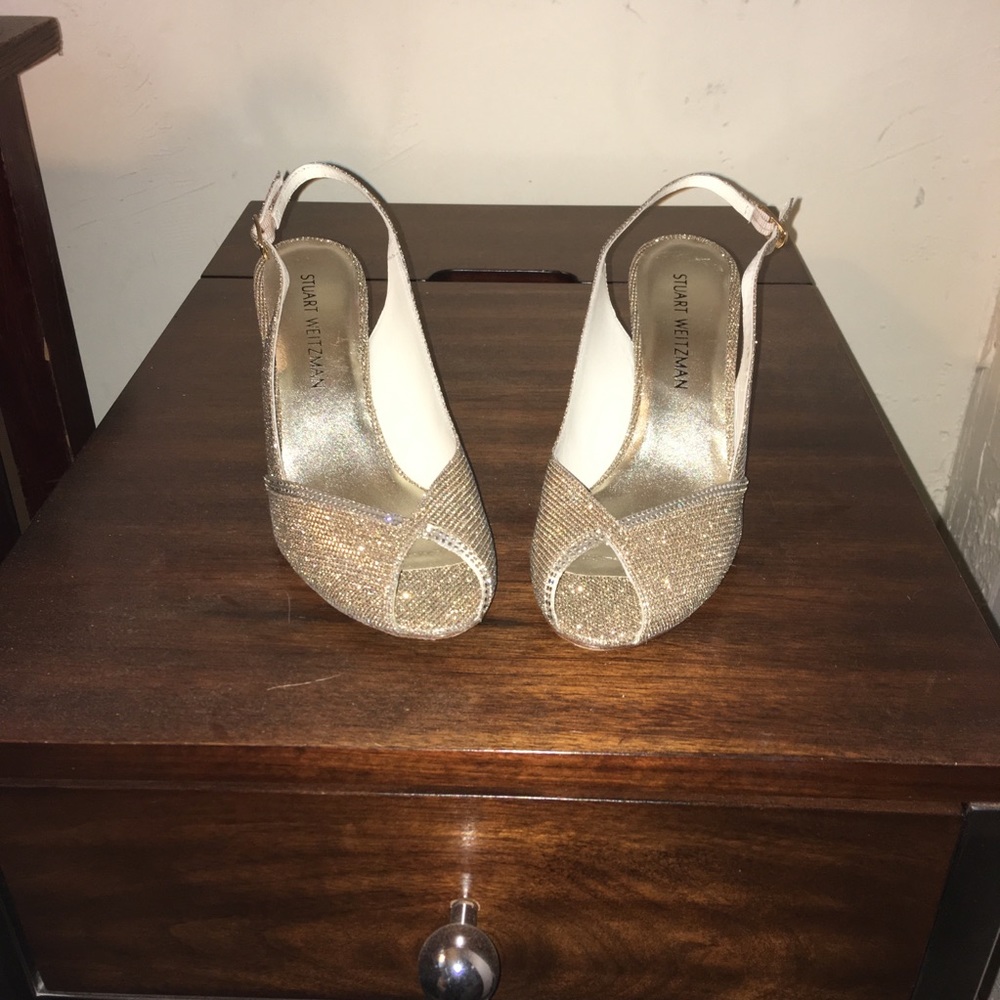 Stuart Weitzman sparkly heels